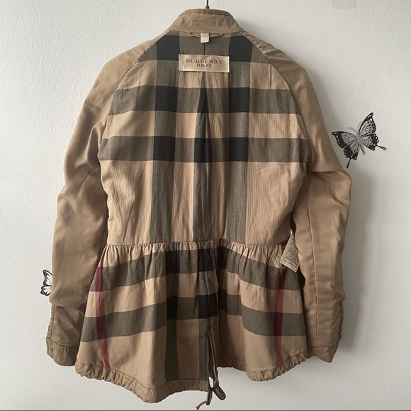 Burberry Brit peplum cargo rain jacket - Picture 11 of 16